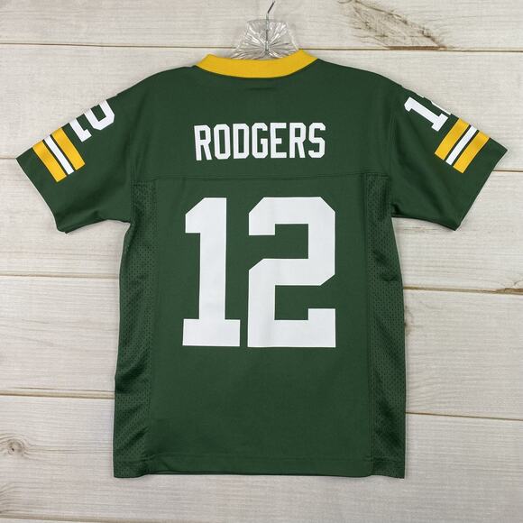 NFL Green Bay Packers Aaron Rodgers #12 Jersey Kids Youth S 8 Team Apparel - Picture 9 of 10